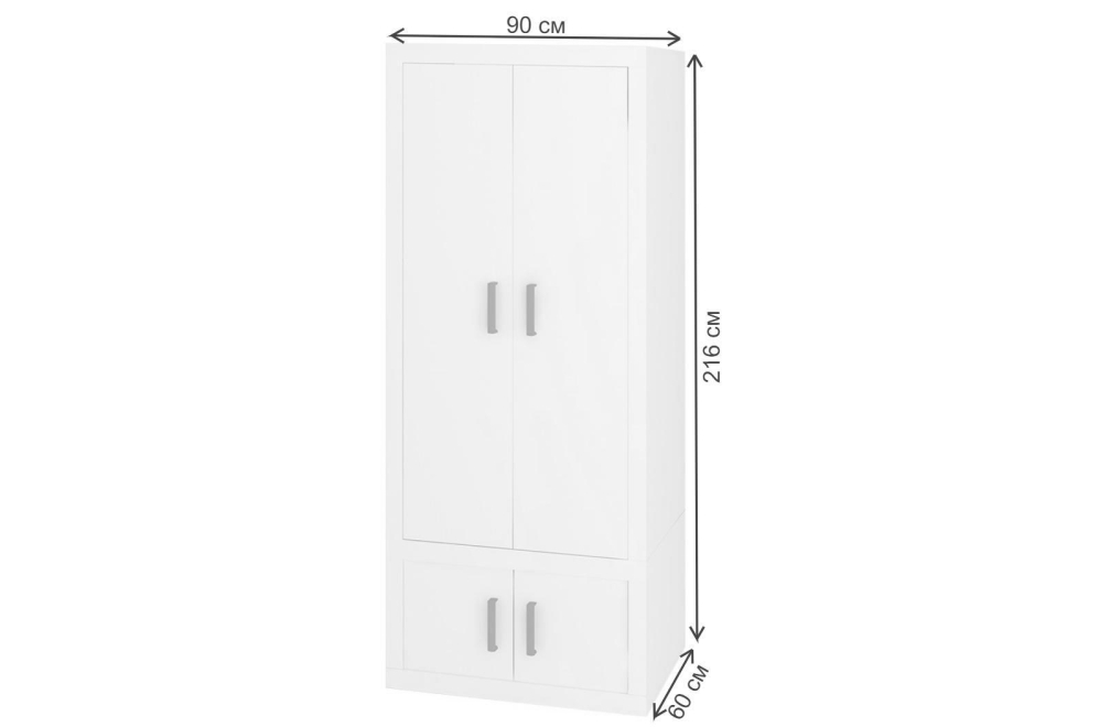 Шкаф Той 90/ 60 Д НН нельсон / нельсон