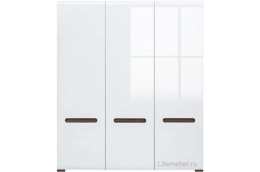 Шкаф трехдверный Azteca S205-SZF3D/21/18 белый глянец