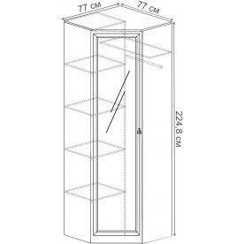 Шкаф угловой Инна 621