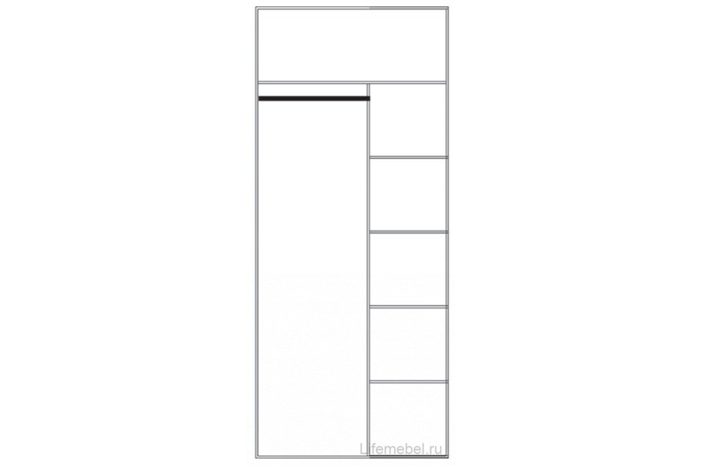 Шкаф угловой Olivia 77х77 с полками дуб анкона