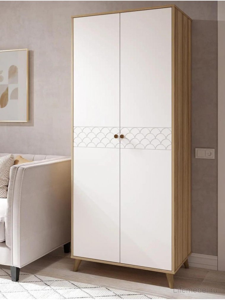 Шкаф Велламо ВО-06 блэквуд ячменный / бланж