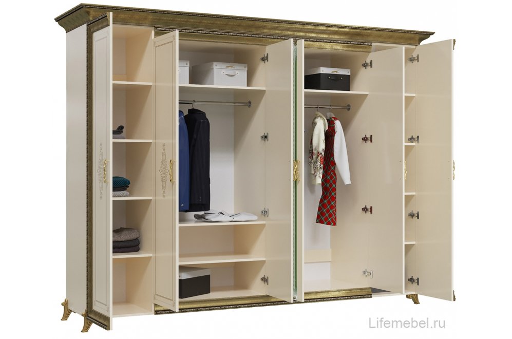 Шкаф Версаль 283 слоновая кость