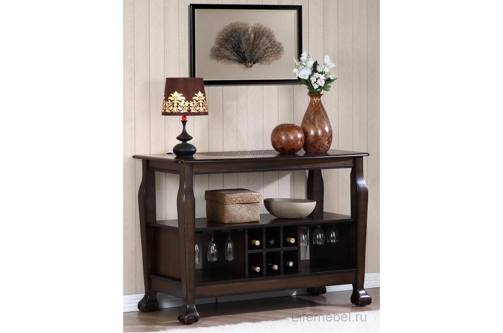 Консольный барный стол DNSG - 5236-R ротанг