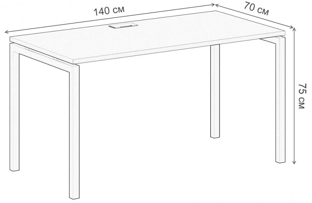 Компьютерный стол SG.205 белый / антрацит