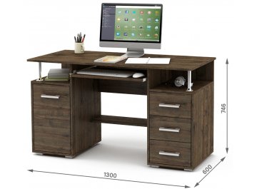 Компьютерный стол Амбер-6К