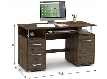 Компьютерный стол Амбер-7К