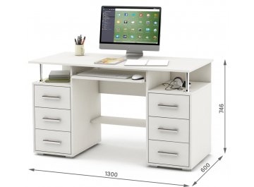 Компьютерный стол Амбер-8К