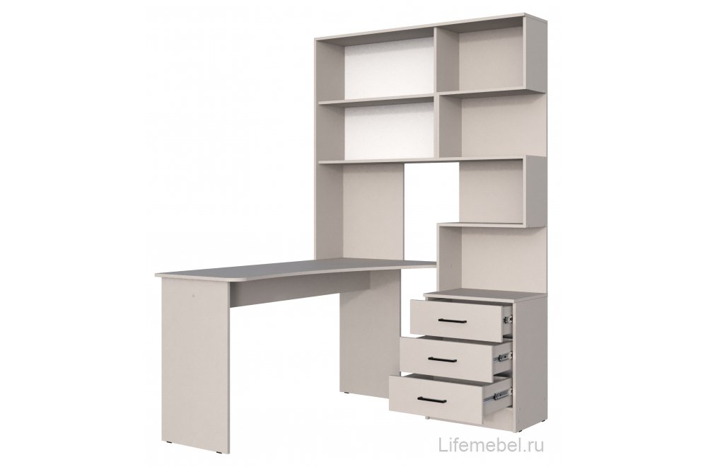 Компьютерный стол Эльброни левый кашемир