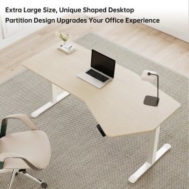 Компьютерный стол Eureka ERK-EDI-HTG-MW