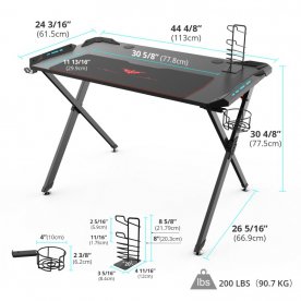 Компьютерный стол Eureka X1 S черный
