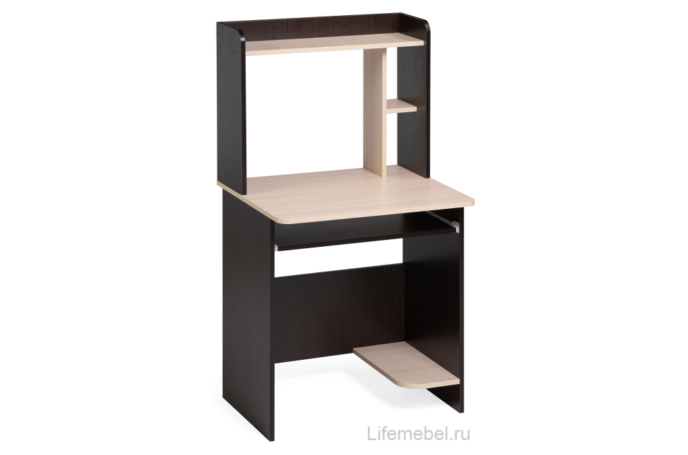 Компьютерный стол Грета-1 венге / дуб молочный