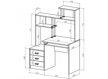 Компьютерный стол Имидж-25