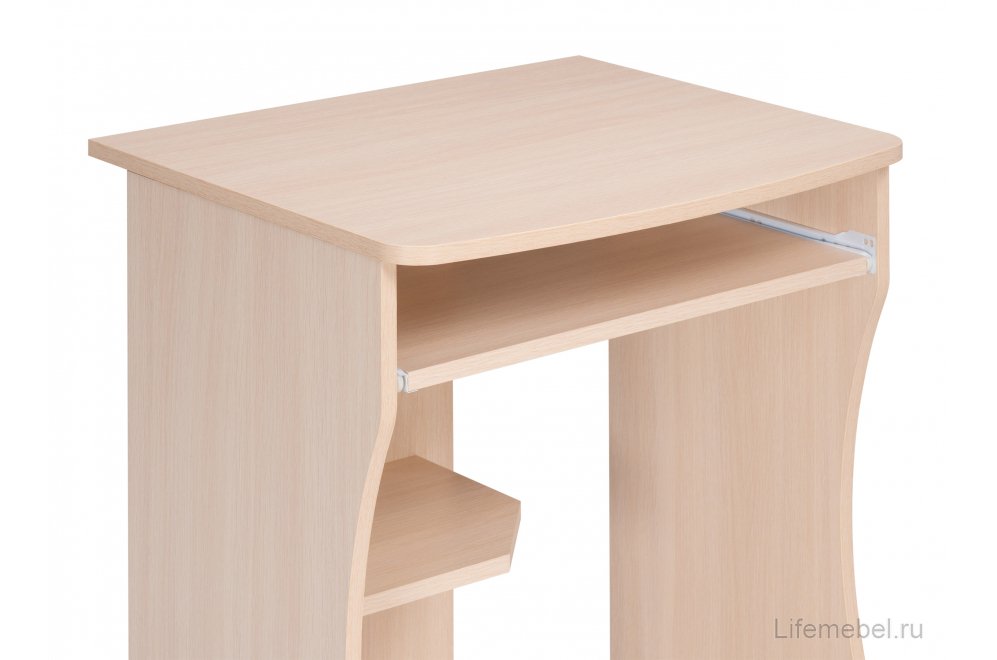 Компьютерный стол Джаз-27 дуб молочный  - Уцененный экземпляр