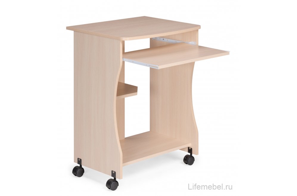 Компьютерный стол Джаз-27 дуб молочный - Уцененный экземпляр