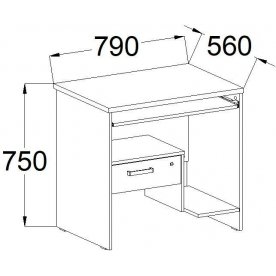 Компьютерный стол КС 13.01.4