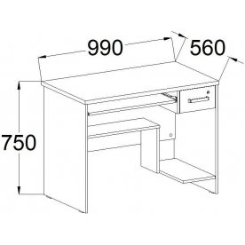 Компьютерный стол КС 16.01.7