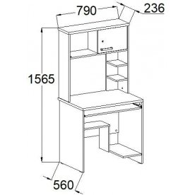 Компьютерный стол КСП 15.1
