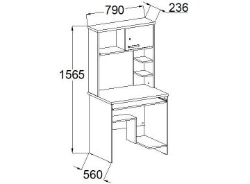 Компьютерный стол КСП 15.1