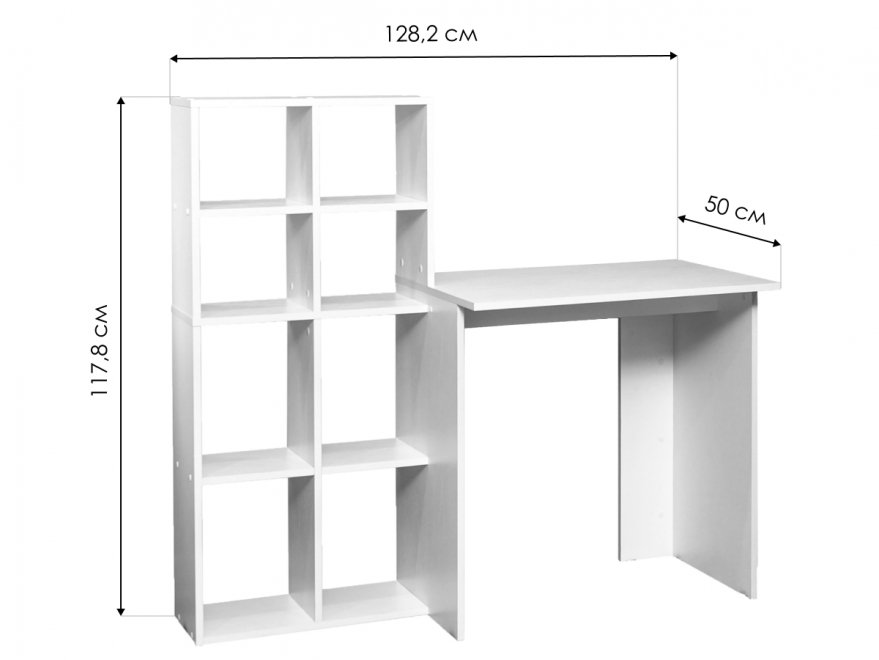 Компьютерный стол КСТ-11.1 Сонома / Белый