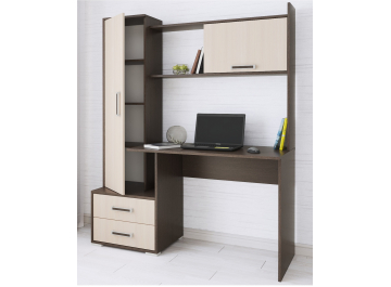 Компьютерный стол Квартет-9 венге/дуб молочный