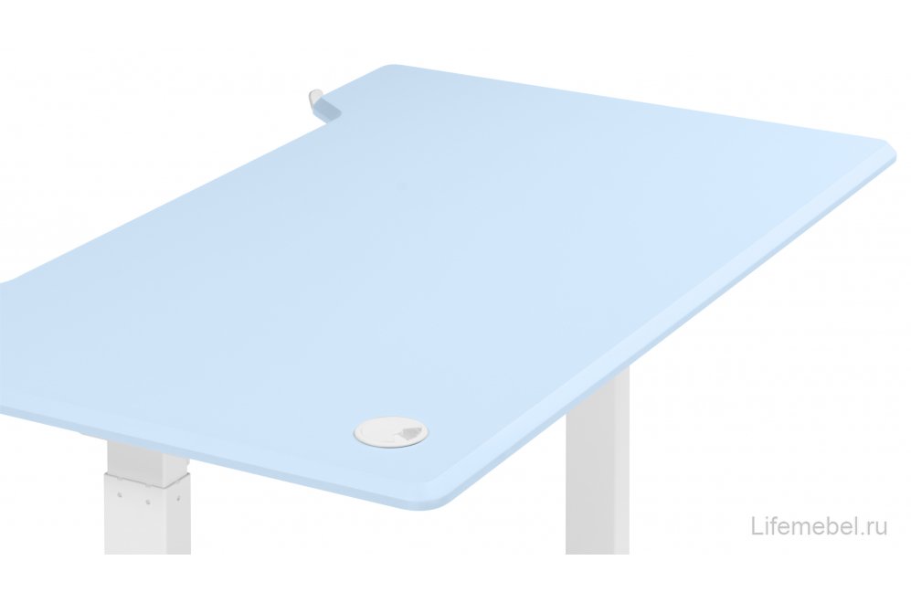 Компьютерный стол Маркос 120х75 голубой / белый