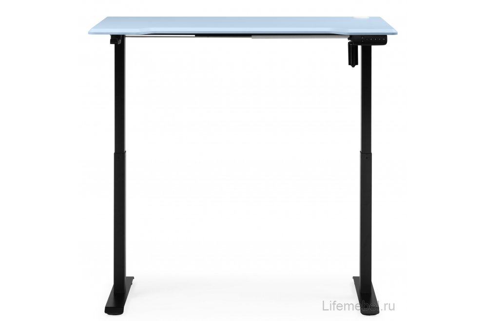 Компьютерный стол Маркос 120х75 голубой / черный