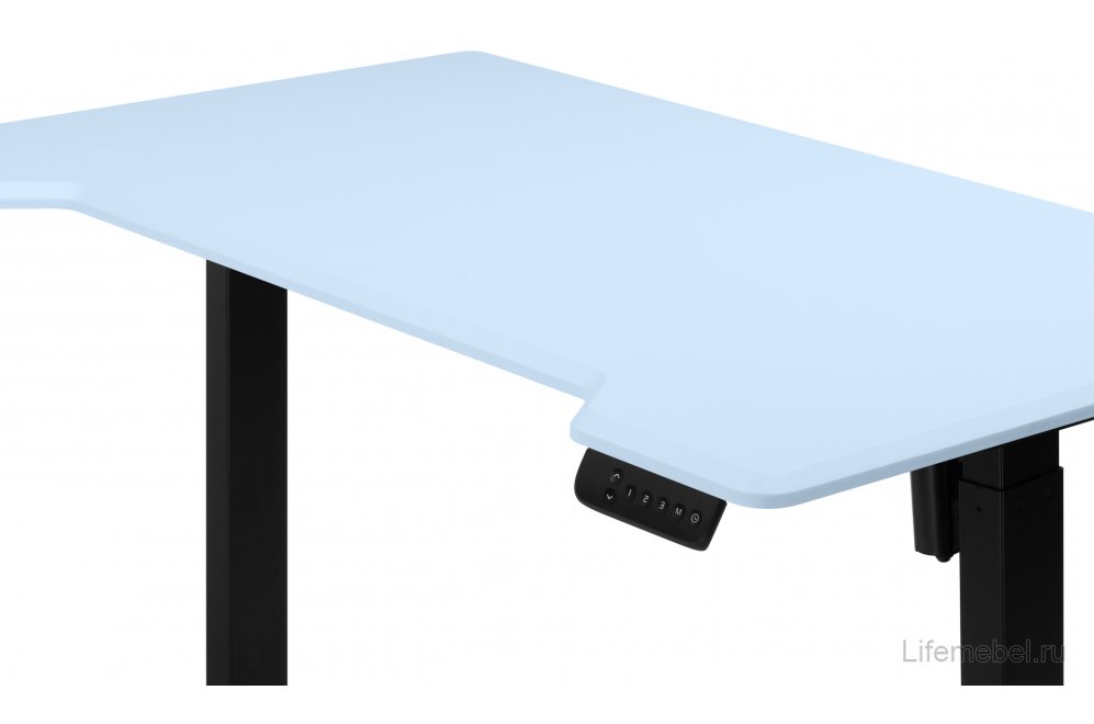 Компьютерный стол Маркос 120х75 голубой / черный