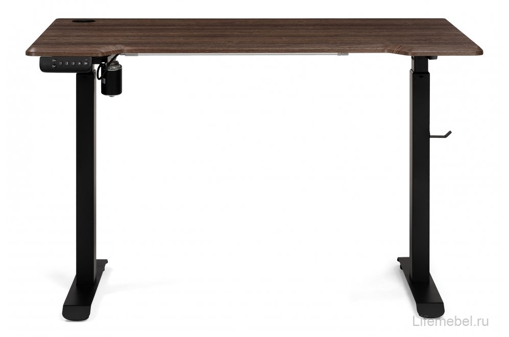 Компьютерный стол Маркос с механизмом подъема 120х75х75 черный / кантри орех