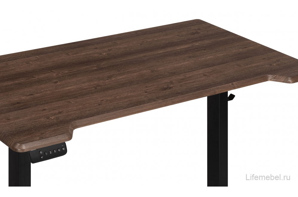 Компьютерный стол Маркос с механизмом подъема 120х75х75 черный / кантри орех