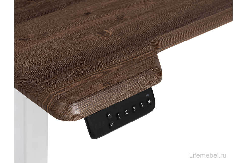 Компьютерный стол Маркос с механизмом подъема 120х75х75 орех кантри / белый