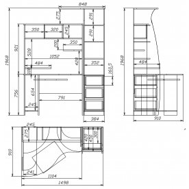 Компьютерный стол Мебелеф-21
