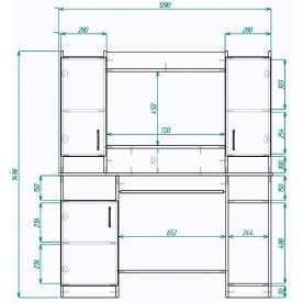 Компьютерный стол Мебелеф-35