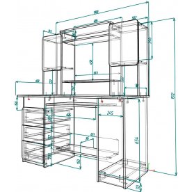 Компьютерный стол Мебелеф-47