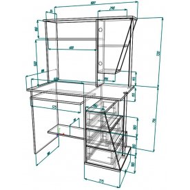 Компьютерный стол Мебелеф-53