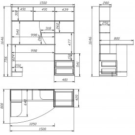 Компьютерный стол Мебелеф-7