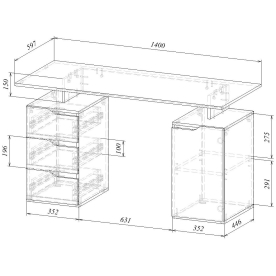 Компьютерный стол Нейт-3