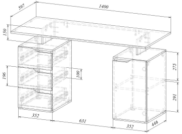 Компьютерный стол Нейт-3