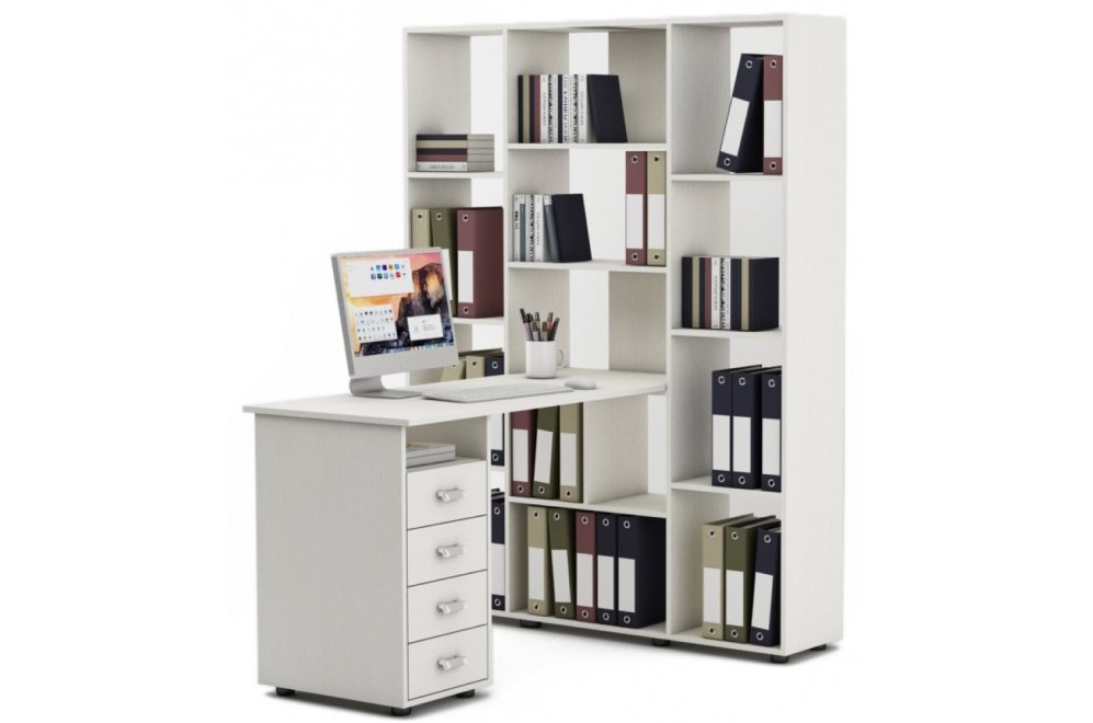 Компьютерный стол Оксфорд-3 белый