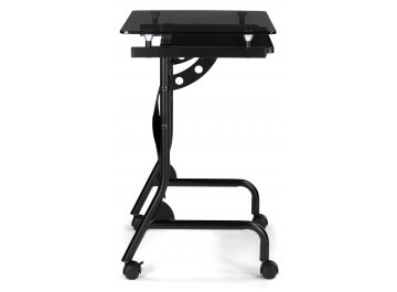 Стеклянный компьютерный стол Riko black