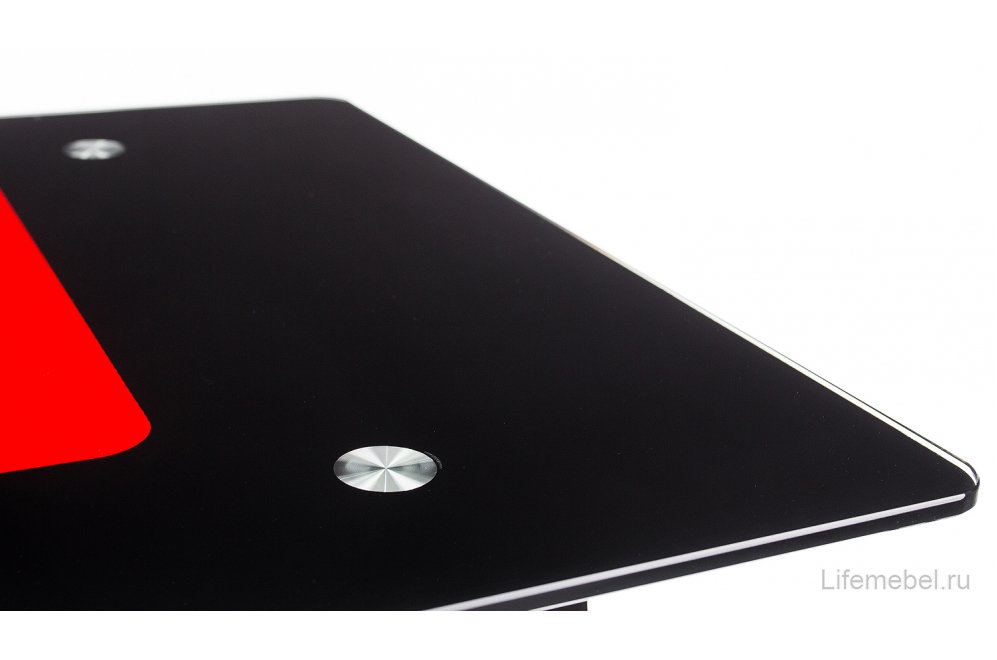 Компьютерный стол Rubin red grained / black