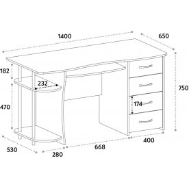 Компьютерный стол С-222
