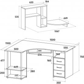 Компьютерный стол С-237