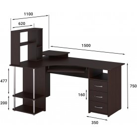 Компьютерный стол С-237 + СЕ-237