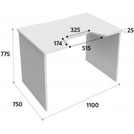 Компьютерный стол С-241 110х75