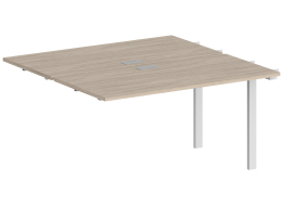 Приставка для письменного стола SG.215 2800х1438х750 60х30 дуб светлый / белый