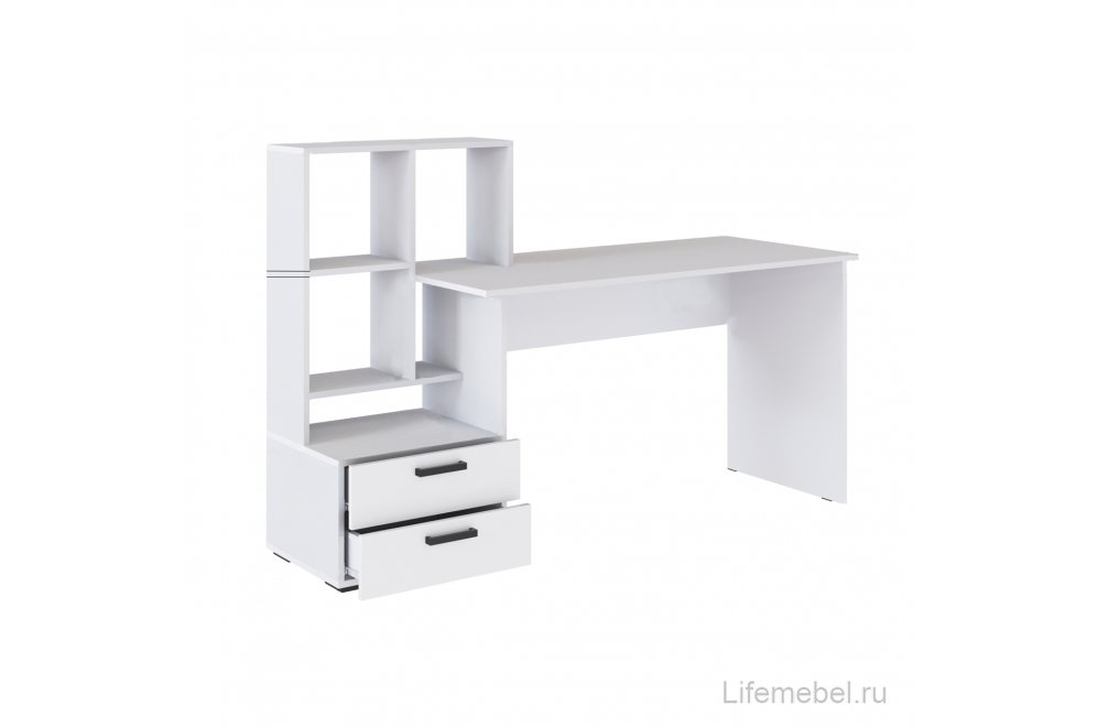 Компьютерный стол СКМ-5 белый