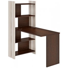 Компьютерный стол со стеллажом СТЛ-ОВ и столешницей 130Прям без тумбы