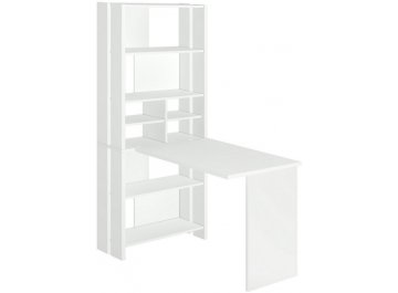 Компьютерный стол со стеллажом СТЛ-ОВХ и столешницей 130РПрям без тумбы