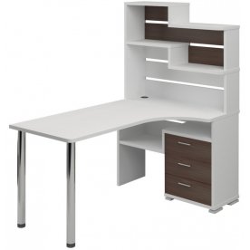 Компьютерный стол Жаспера-132-160 правый с надстройкой
