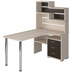 Компьютерный стол СР-132-160 правый с надстройкой